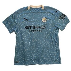 Manchester City Puma Blue Soccer Futbol Jersey Size XXL